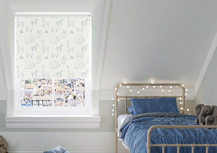 Zootime Sketch, Slate - Roller Blind - Image 3